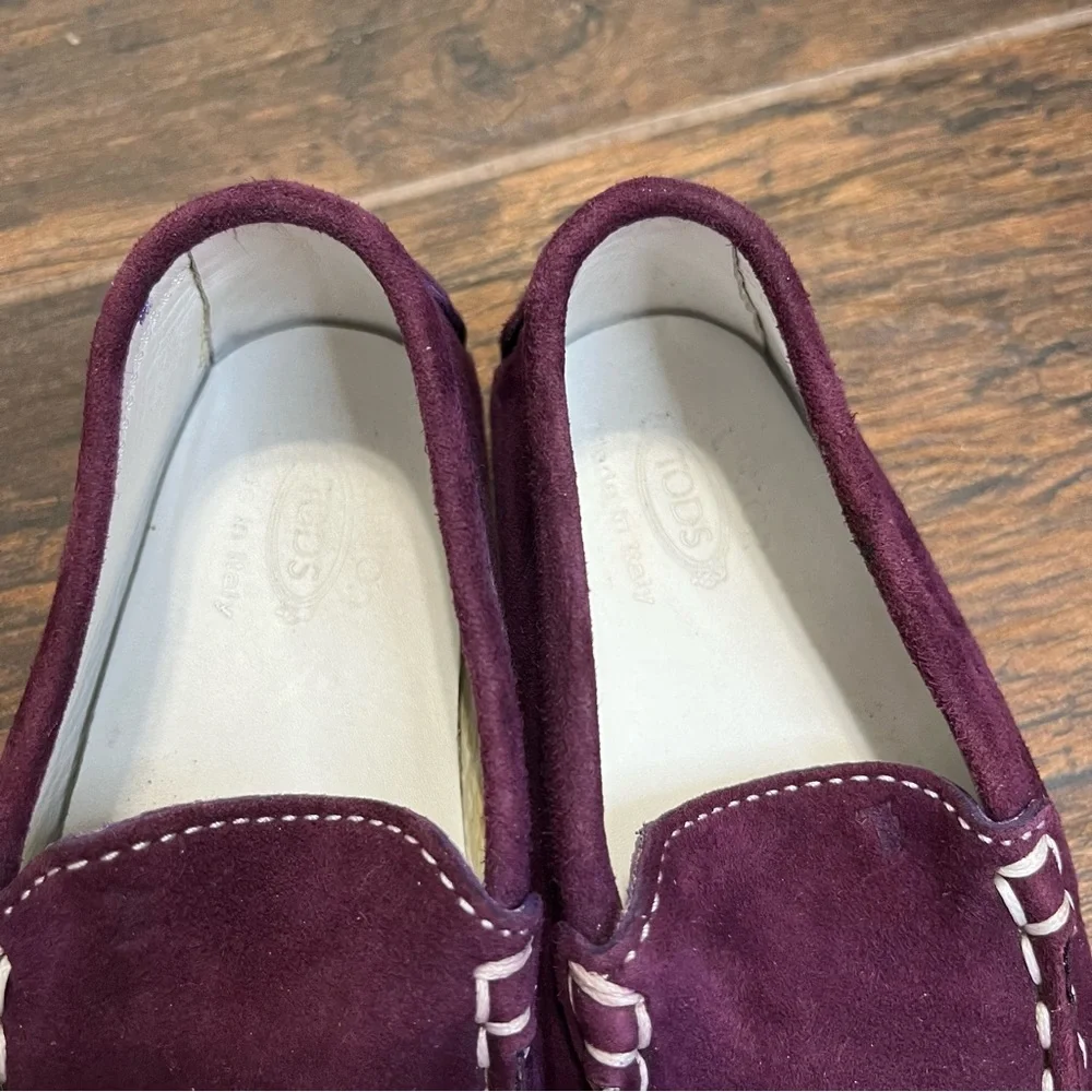 Tod’s Toddler Purple Moccasin Shoe